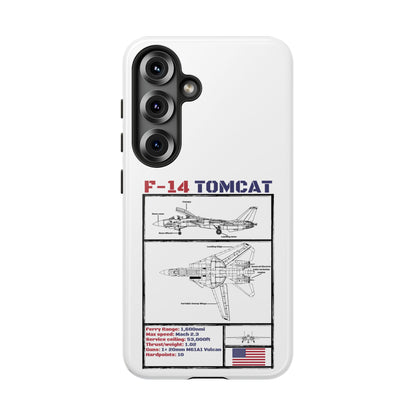 F-14 Tomcat Schematic edition phone case (USAF Colour-Way)