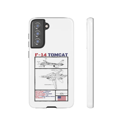 F-14 Tomcat Schematic edition phone case (USAF Colour-Way)