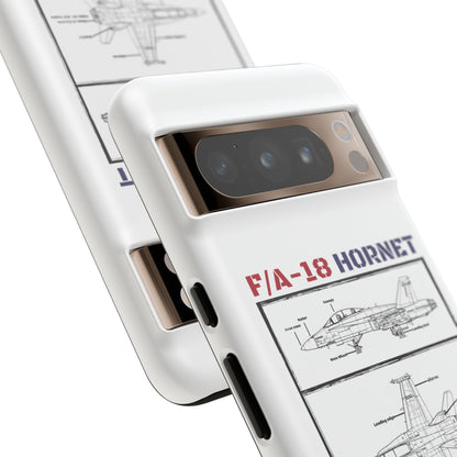 F/A-18 Schematic Rigid Phone Case (USAF colour-ways)