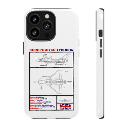 Eurofighter typhoon Schematic edition phone case (RAF Colour-Way)