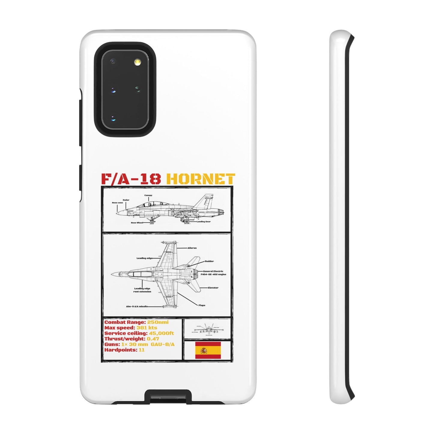 F/A-18 Hornet Schematic edition phone case (EDA Colour-Way)