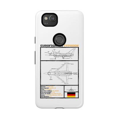 Eurofighter typhoon Schematic edition phone case (Luftwaffe Colour-Way)