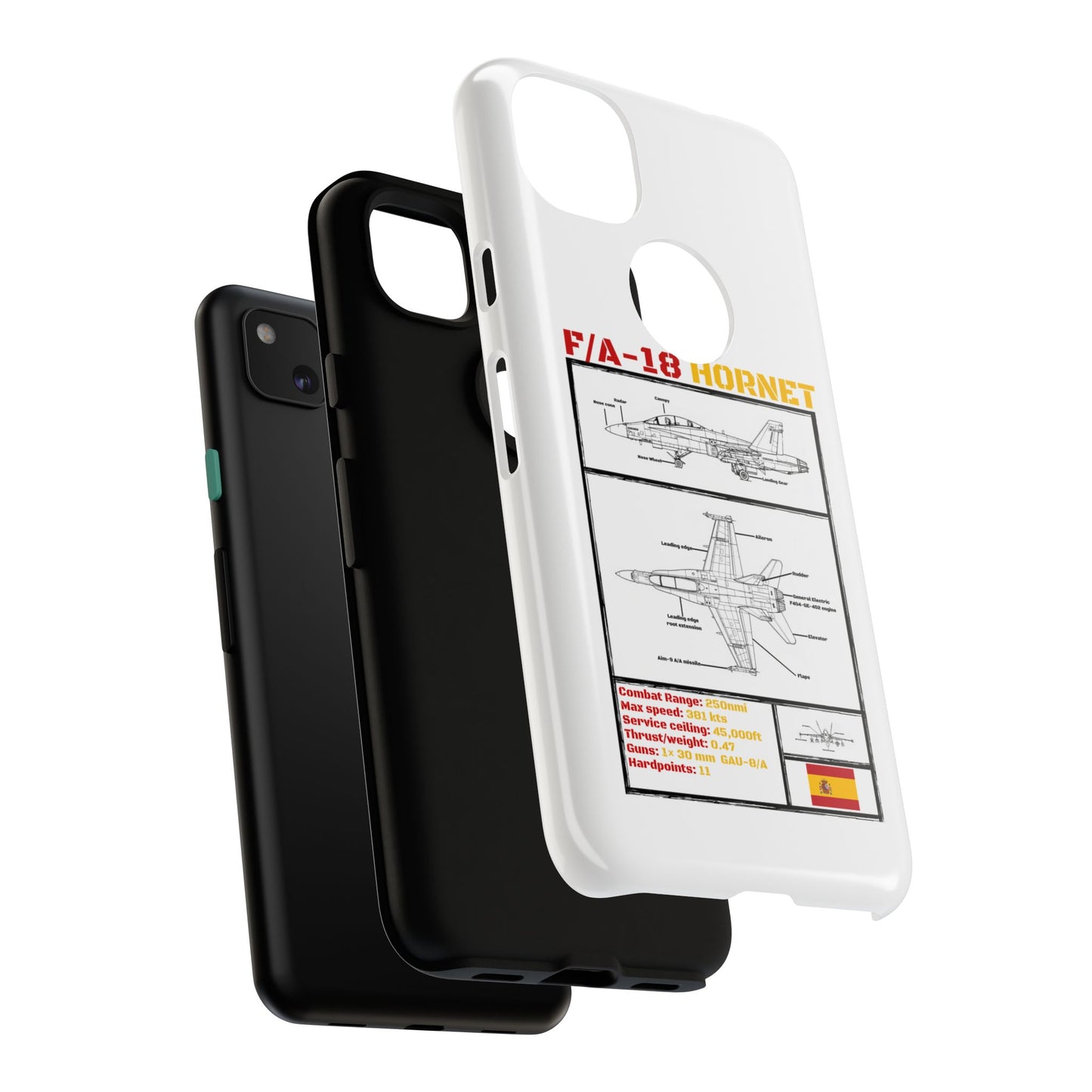 F/A-18 Hornet Schematic edition phone case (EDA Colour-Way)