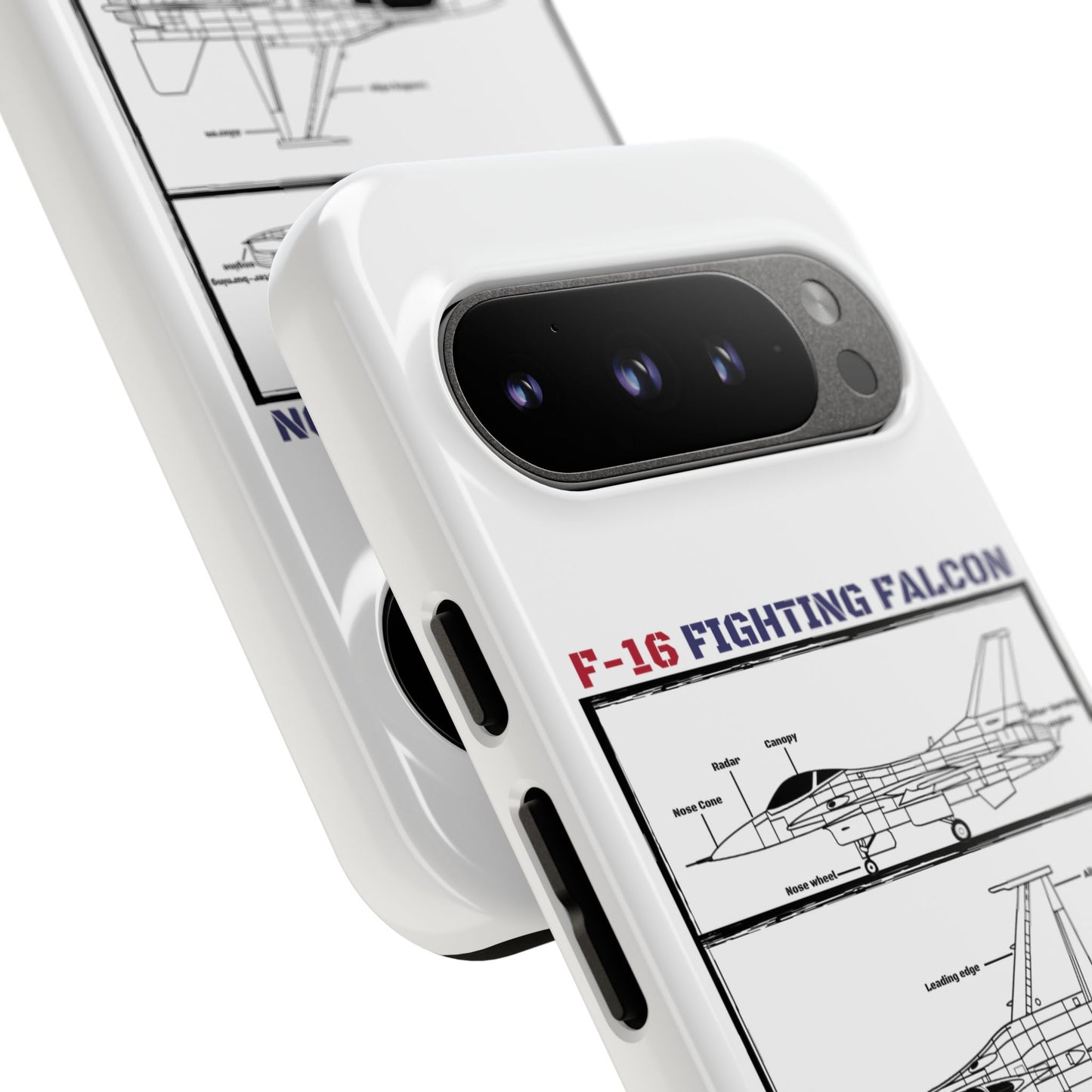 F-16 Fighting Falcon Schematic edition phone case (USAF Colour-Way)