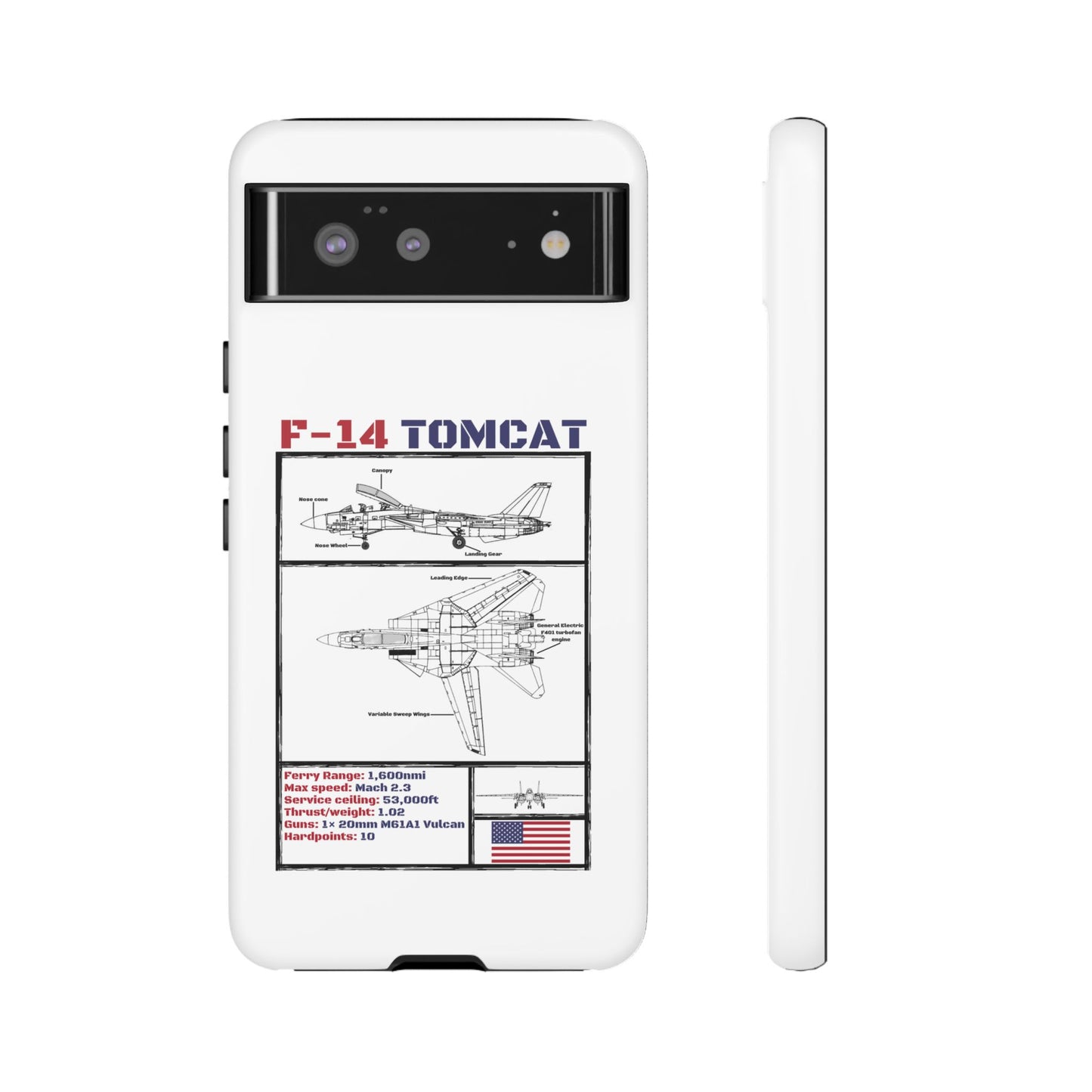 F-14 Tomcat Schematic edition phone case