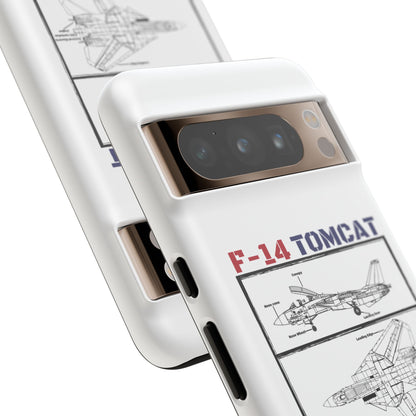 F-14 Tomcat Schematic edition phone case