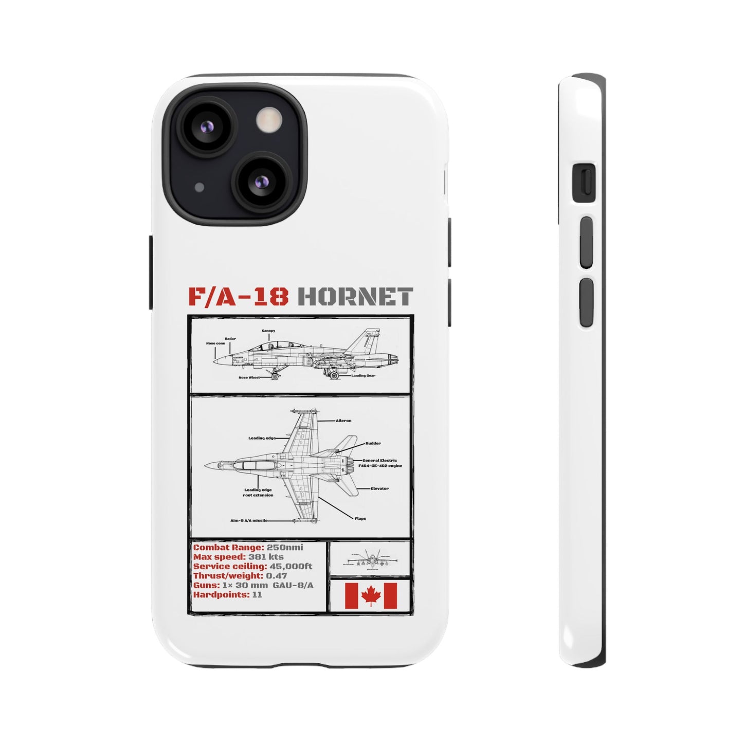 F/A-18 Hornet Schematic edition phone case (RCAF Colour-Way)