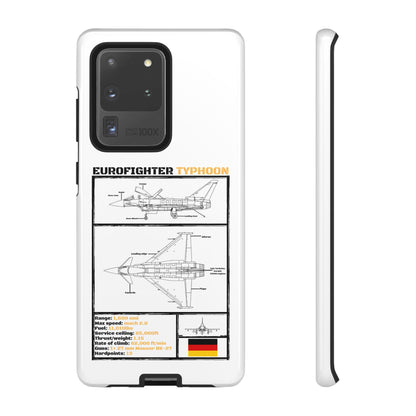 Eurofighter typhoon Schematic edition phone case (Luftwaffe Colour-Way)