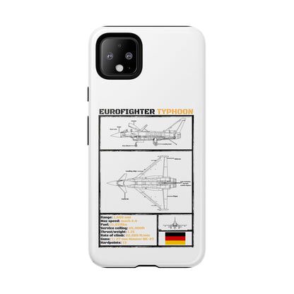 Eurofighter typhoon Schematic edition phone case (Luftwaffe Colour-Way)