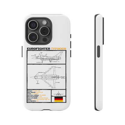 Eurofighter typhoon Schematic edition phone case (Luftwaffe Colour-Way)