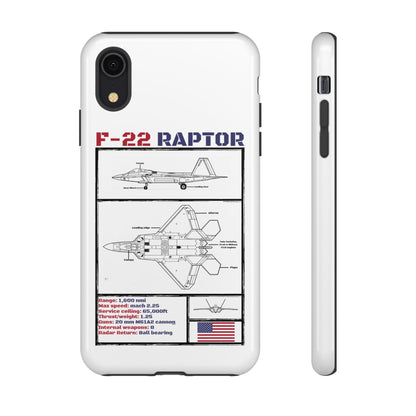 F-22 Raptor Schematic edition phone case (USAF Colour-Way)