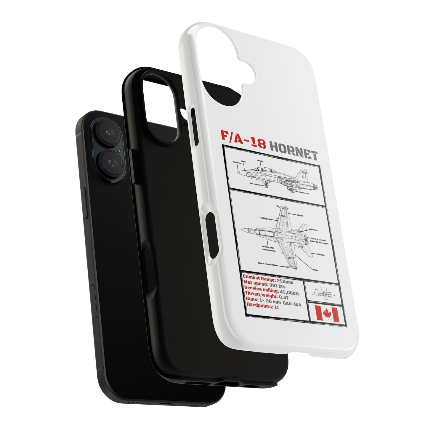 F/A-18 Hornet Schematic edition phone case (RCAF Colour-Way)