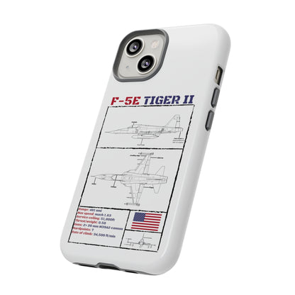 F-5E Schematic Durable Phone Case (USAF colour-ways)