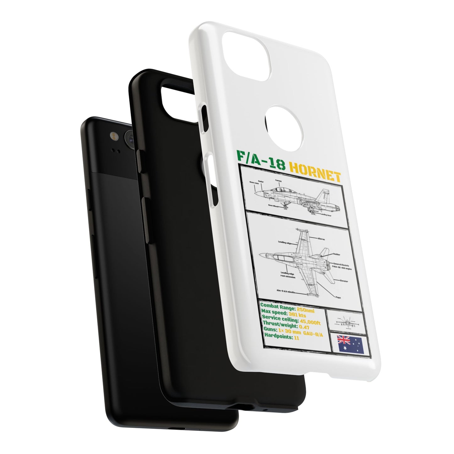 F/A-18 Hornet Schematic edition phone case (RAAF Colour-Way)