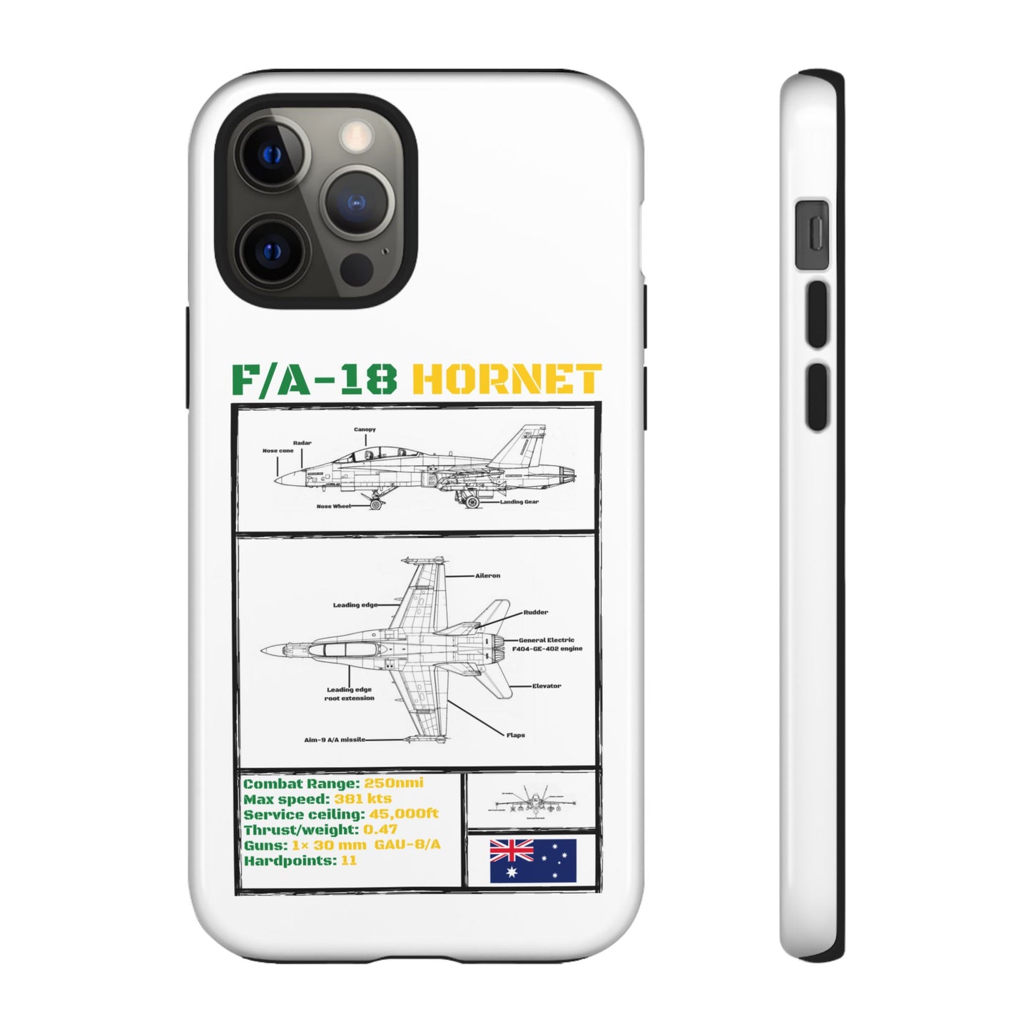 F/A-18 Hornet Schematic edition phone case (RAAF Colour-Way)