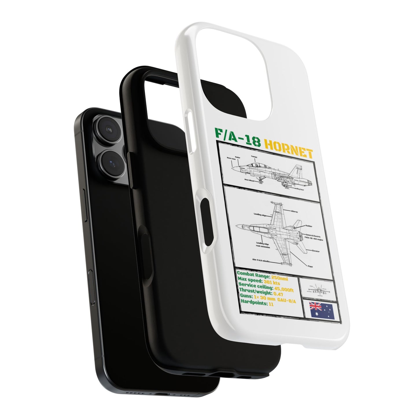 F/A-18 Hornet Schematic edition phone case (RAAF Colour-Way)