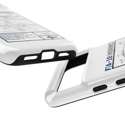 F/A-18 Hornet Schematic edition phone case (FAF Colour-Way)