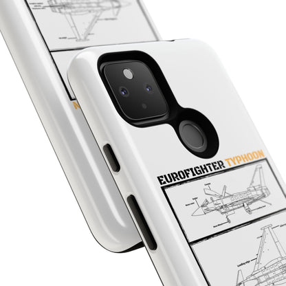 Eurofighter typhoon Schematic edition phone case (Luftwaffe Colour-Way)