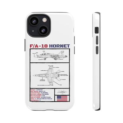 F/A-18 Hornet Schematic edition phone case