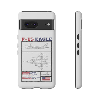 F-15 Schematic edition phone case