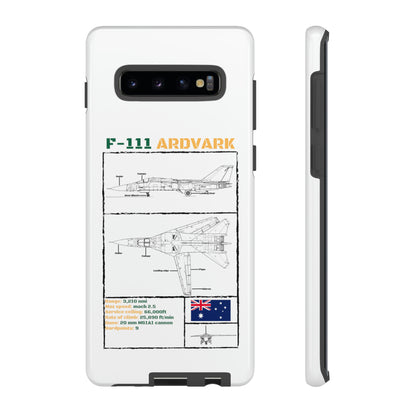 F111 Aardvark  Schematic Durable Phone Case (RAAF colouways)