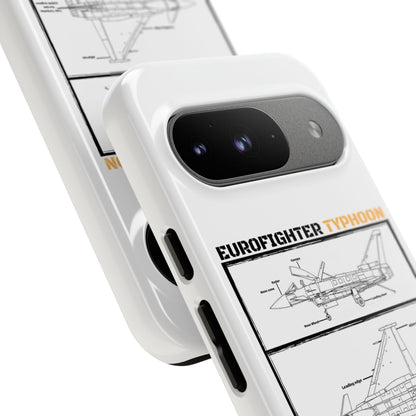 Eurofighter typhoon Schematic edition phone case (Luftwaffe Colour-Way)
