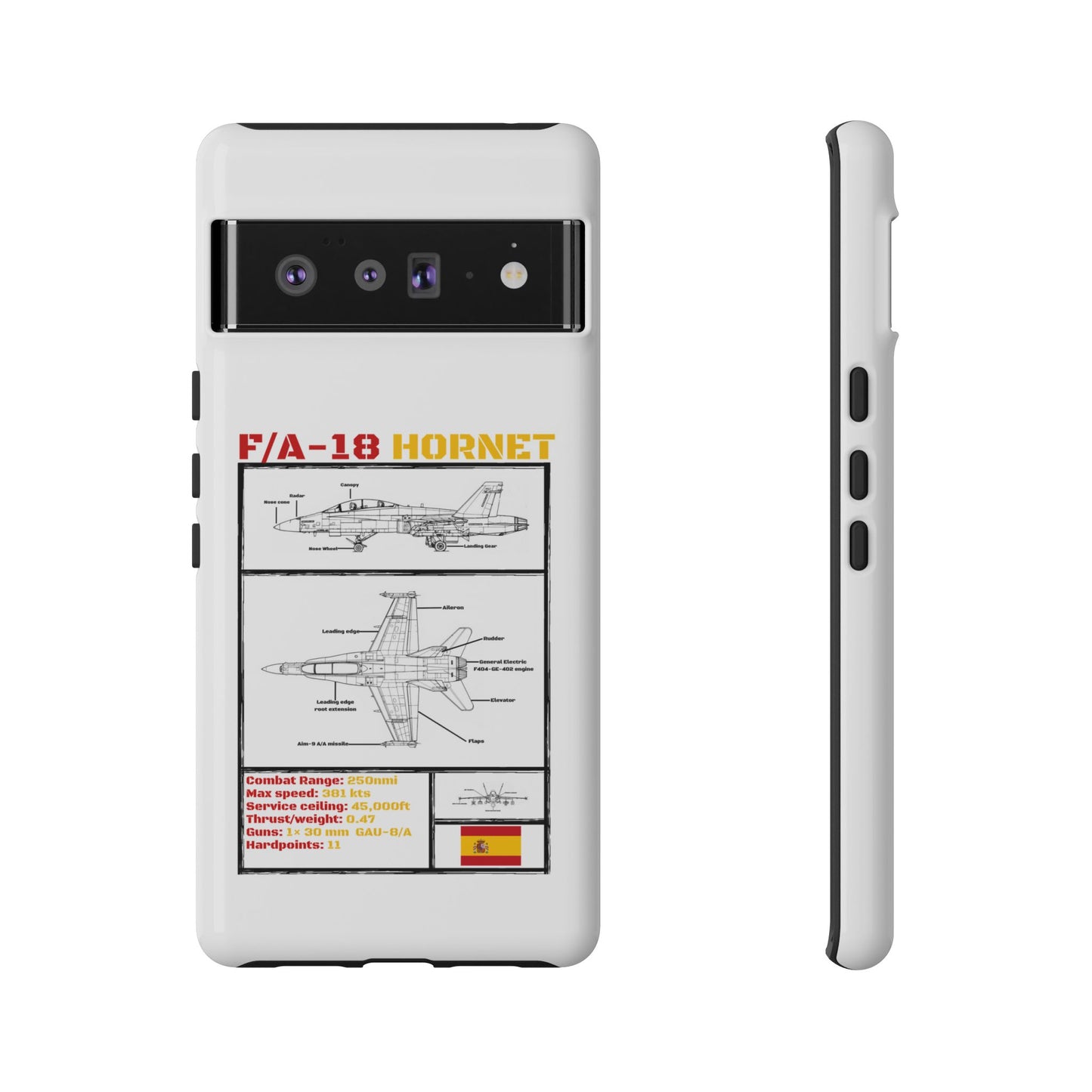 F/A-18 Hornet Schematic edition phone case (EDA Colour-Way)