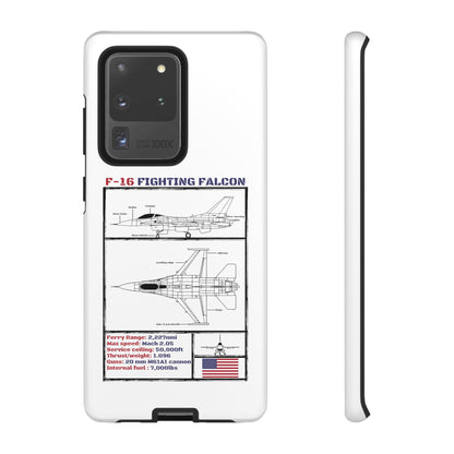 F-16 Schematic rigid Phone Case (USAF colour-ways)