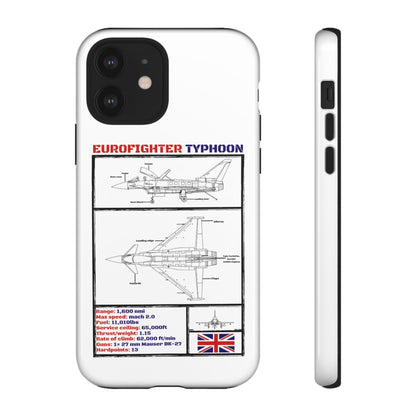 Eurofighter typhoon Schematic edition phone case (RAF Colour-Way)