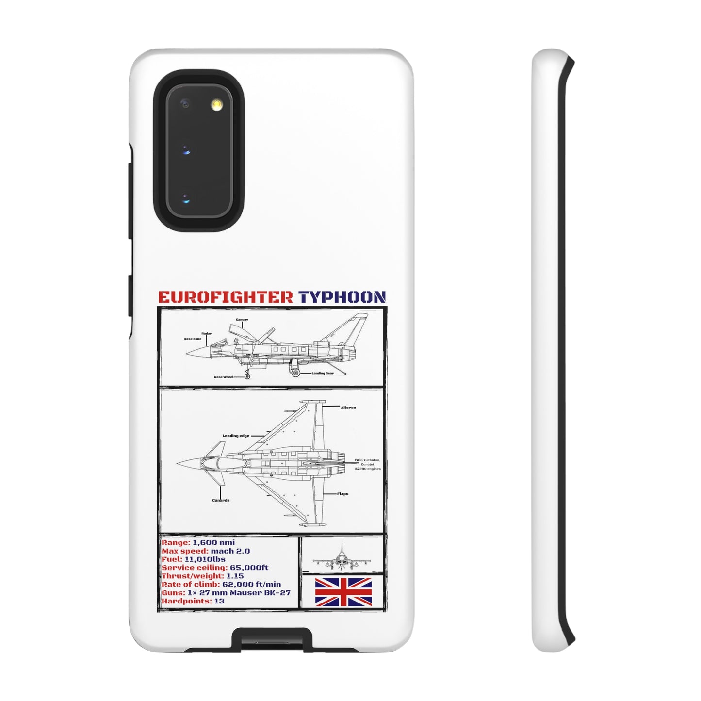 Eurofighter Typhoon Rigid Phone Case (RAF colour-ways)