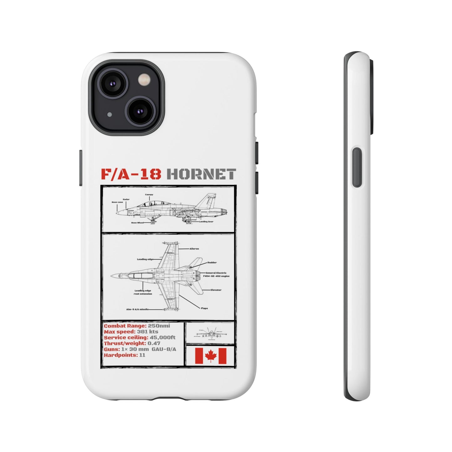 F/A-18 Hornet Schematic edition phone case (RCAF Colour-Way)
