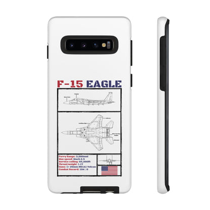 F-15 Schematic edition phone case