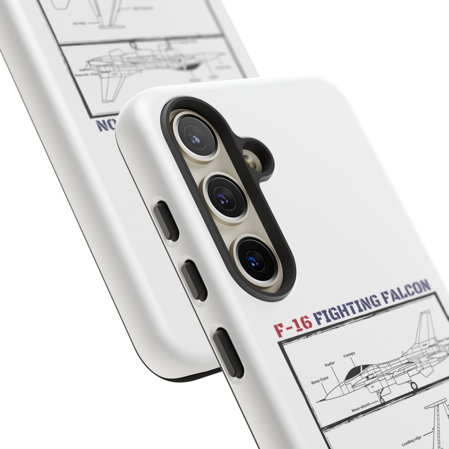 F-16 Schematic rigid Phone Case (USAF colour-ways)