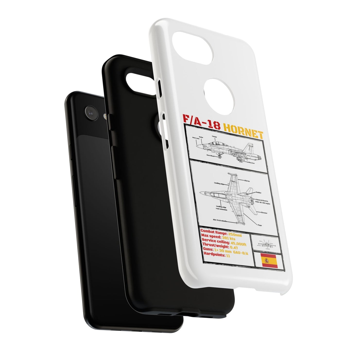 F/A-18 Hornet Schematic edition phone case (EDA Colour-Way)