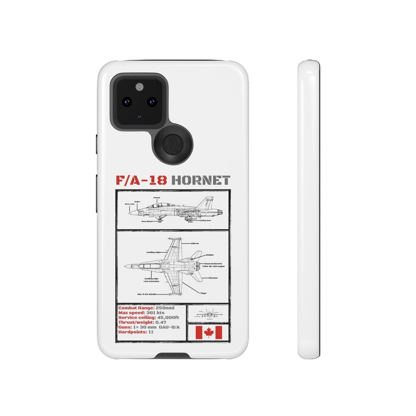 F/A-18 Hornet Schematic edition phone case (RCAF Colour-Way)