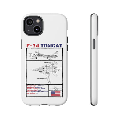 F-14 Tomcat Schematic edition phone case (USAF Colour-Way)