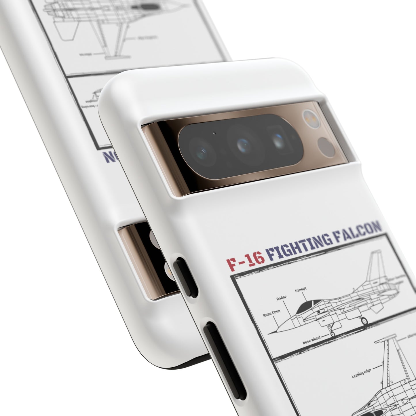 F-16 Schematic rigid Phone Case (USAF colour-ways)