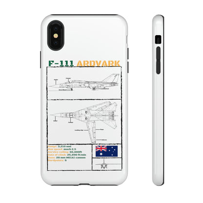 F111 Aardvark  Schematic Durable Phone Case (RAAF colouways)