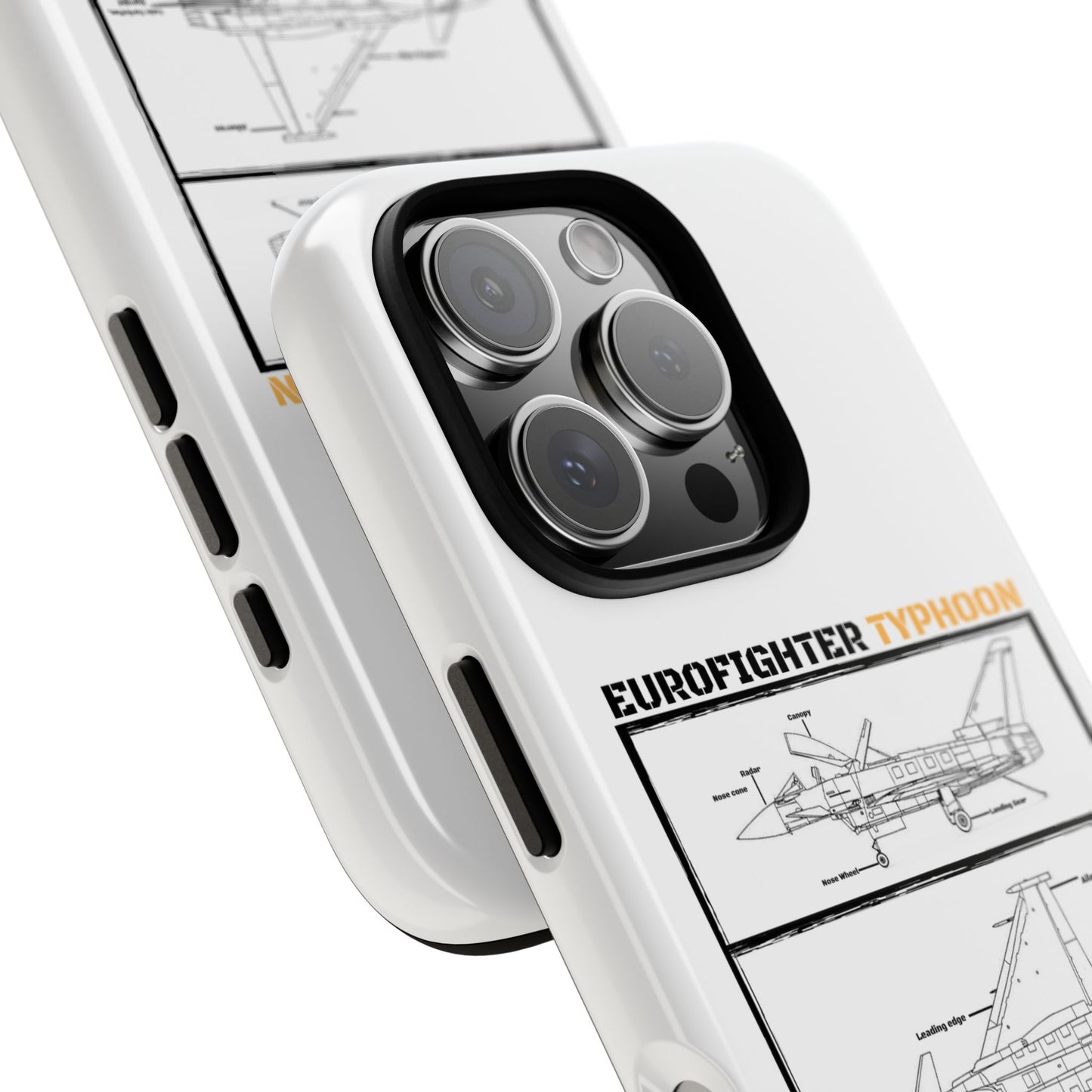 Eurofighter typhoon Schematic edition phone case (Luftwaffe Colour-Way)