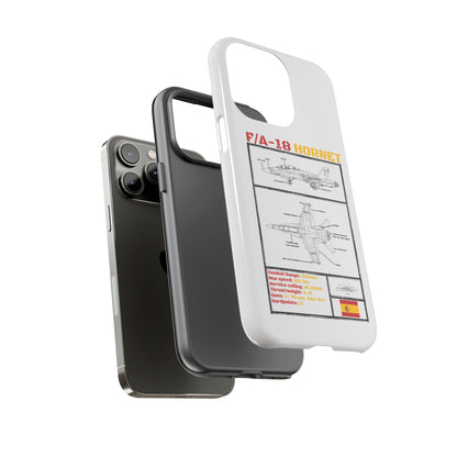 F/A-18 Hornet Schematic edition phone case (EDA Colour-Way)