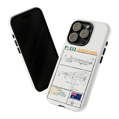 F111 Aardvark  Schematic Durable Phone Case (RAAF colouways)