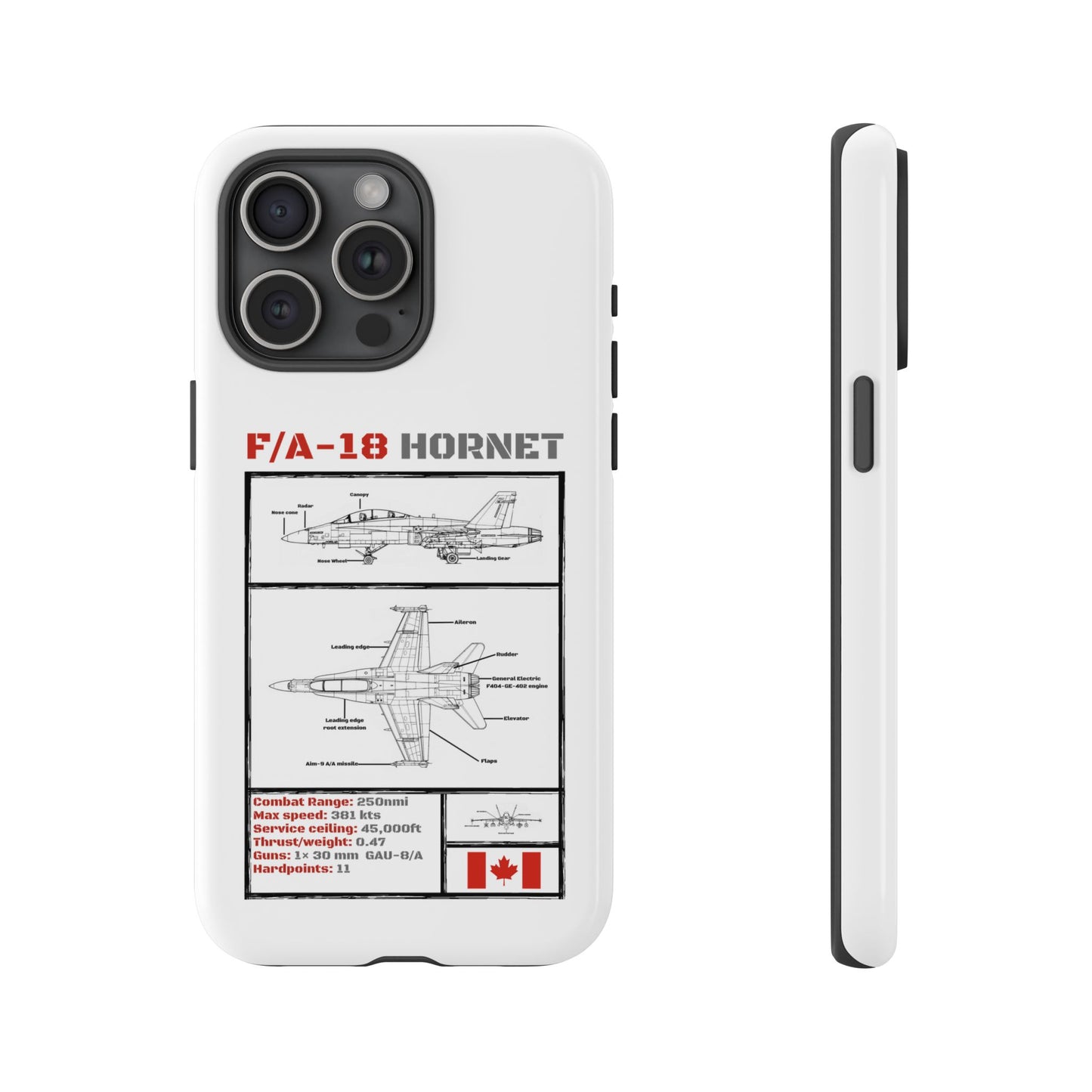 F/A-18 Hornet Schematic edition phone case (RCAF Colour-Way)