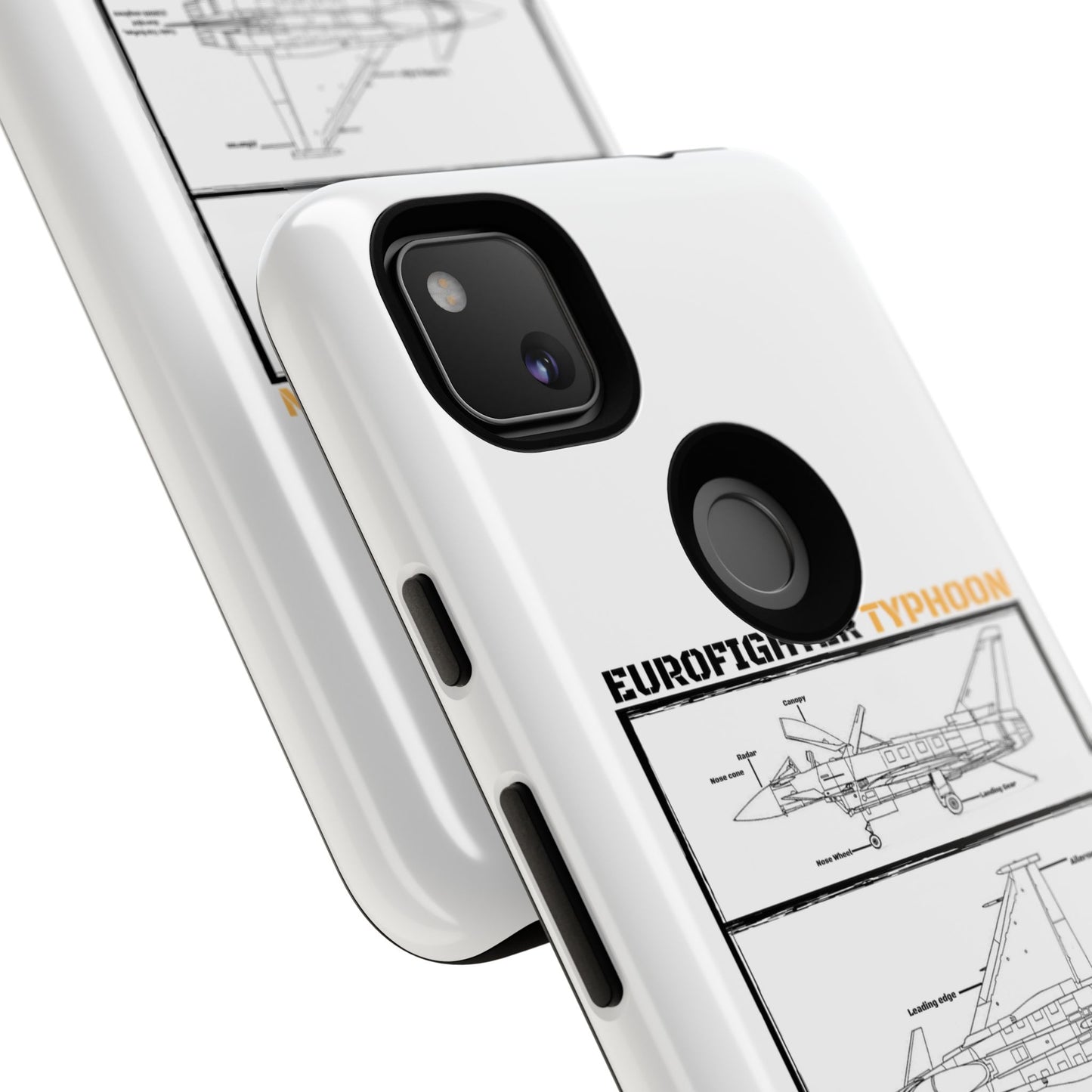 Eurofighter typhoon Schematic edition phone case (Luftwaffe Colour-Way)