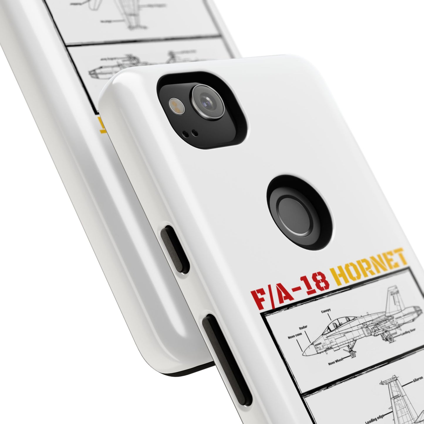 F/A-18 Hornet Schematic edition phone case (EDA Colour-Way)