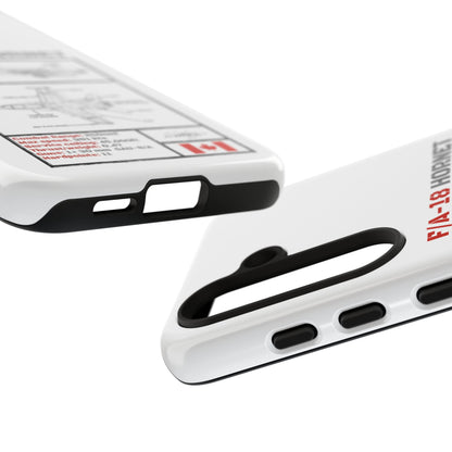 F/A-18 Hornet Schematic edition phone case (RCAF Colour-Way)