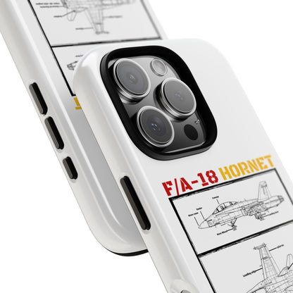F/A-18 Hornet Schematic edition phone case (EDA Colour-Way)