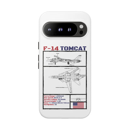 F-14 Tomcat Schematic edition phone case (USAF Colour-Way)