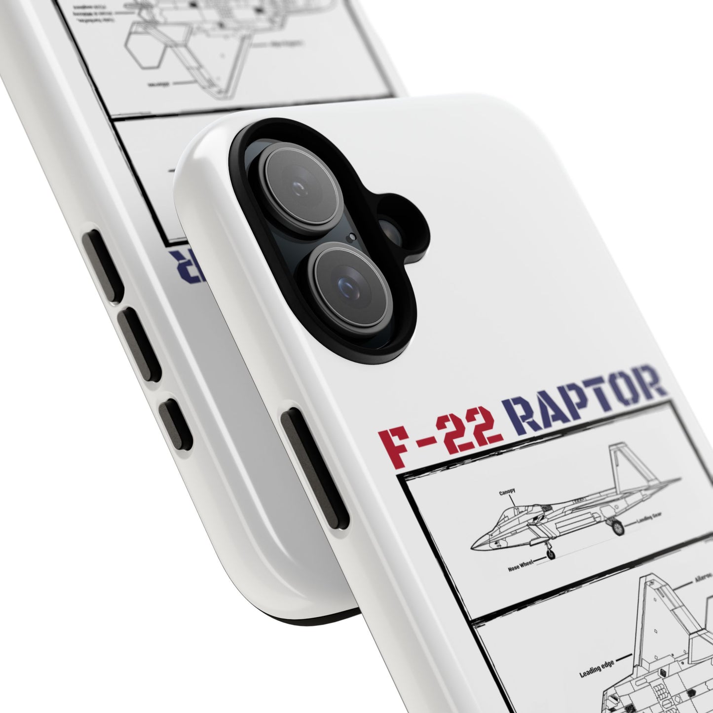 F-22 Raptor Schematic edition phone case (USAF Colour-Way)