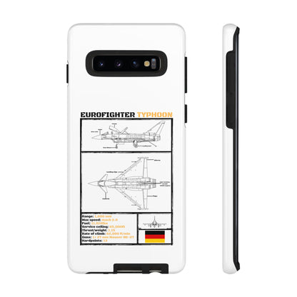 Eurofighter typhoon Schematic edition phone case (Luftwaffe Colour-Way)