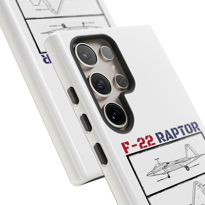 F-22 Raptor Schematic edition phone case (USAF Colour-Way)